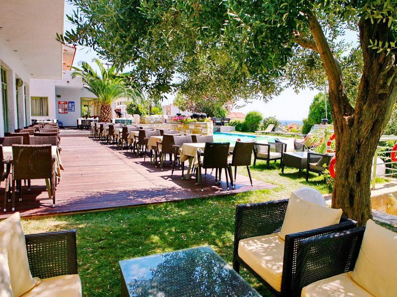 Sandy Bay Hotel Plomari Exterior foto