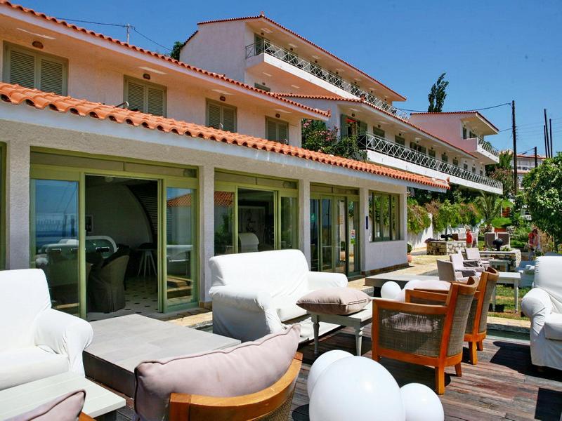 Sandy Bay Hotel Plomari Exterior foto