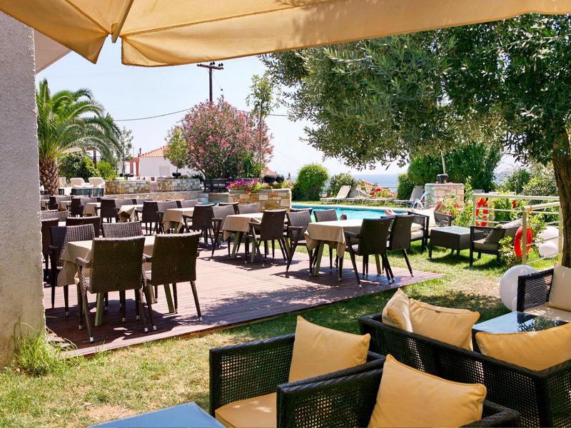 Sandy Bay Hotel Plomari Exterior foto