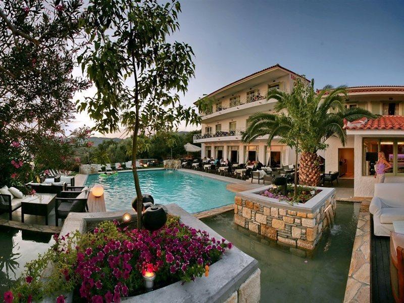 Sandy Bay Hotel Plomari Exterior foto