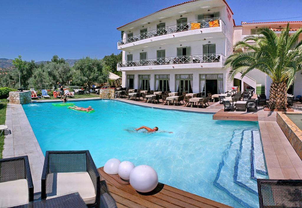 Sandy Bay Hotel Plomari Exterior foto
