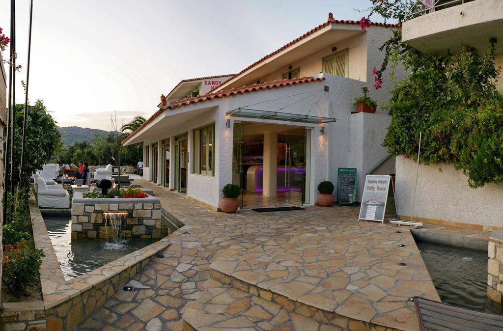 Sandy Bay Hotel Plomari Exterior foto