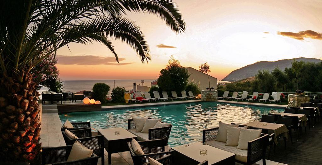 Sandy Bay Hotel Plomari Exterior foto