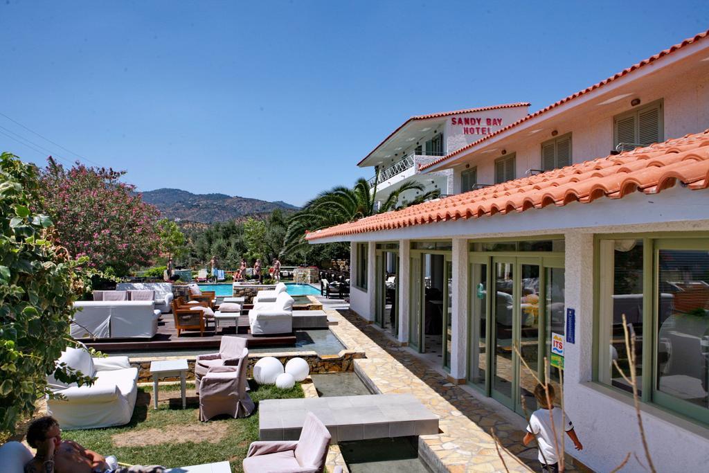 Sandy Bay Hotel Plomari Exterior foto